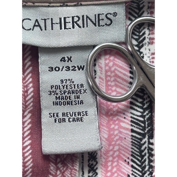 Catherines Womens 4X Pink Long‎ Sleeve Top Lightweight - Picture 5 of 9